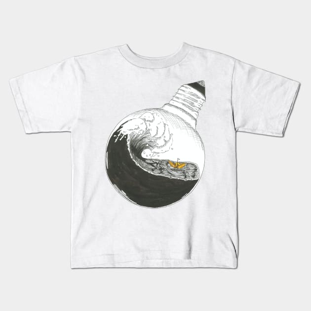 Storm bulb Kids T-Shirt by Créa'RiBo